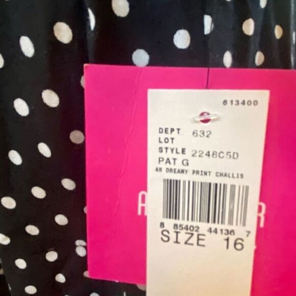 Peak 90s Gal Vintage Deadstock Off Shoulder Polka Dot Mini - Picture 14 of 14